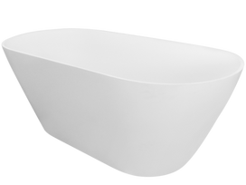 Vonia, laisvai pastatoma Besco Moya, 170 cm x 70 cm x 56 cm, ovalas, balta sp./juoda sp.