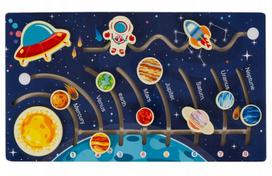 Medinė dėlionė, planetos Kruzzel, EN, įvairių spalvų