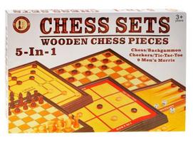 Stalo žaidimų rinkinys Chess 5in1