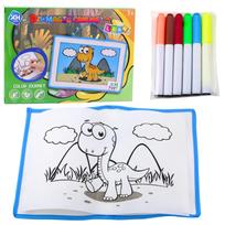 Piešimo lenta, su priedais Lean Toys DIY Magic Canvas, įvairių spalvų