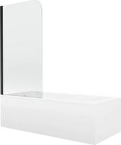 Vonia su sienele, laisvai pastatoma/kampinė Mexen Cubik, 160 cm x 70 cm x 41.5 cm, stačiakampis, balta sp.