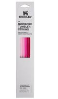 Daugkartinio naudojimo šiaudeliai Stanley Quencher H2.O FlowState, 30.5 cm, plastikas, rožinė sp., 4 vnt.