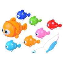 Vonios žaislų rinkinys, meškerė su žuvimi Go Fishing Clown Fish ZA6016, įvairių spalvų