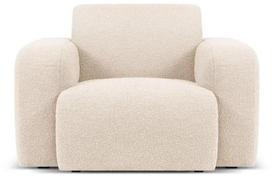 Krėslas Micadoni Home Molino Boucle, smėlio sp., 105 cm x 95 cm x 72 cm