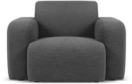 Krėslas Micadoni Home Molino Boucle, tamsiai pilka sp., 105 cm x 95 cm x 72 cm