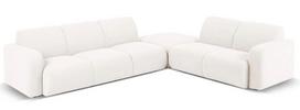 Kampinė sofa Micadoni Home Molino Boucle, balta sp., dešininė, 315 x 250 cm x 72 cm