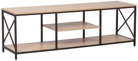 TV staliukas Study, ąžuolo sp./juoda sp., 40 cm x 140 cm x 46.5 cm
