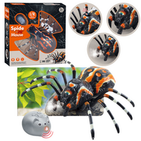 Žaislinis gyvūnas, voras Tarantula, 26 cm, juoda sp./oranžinė sp.