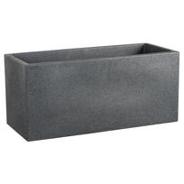 Gėlių vazonas Scheurich Stony Black 63200, plastikinis, 59 cm x 25 cm, Ø 59 cm, tamsiai pilka sp.