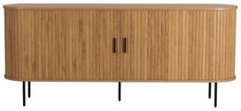 Komoda Trish, ruda sp./juoda sp., 76 cm x 40 cm x 180 cm