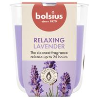 Žvakė, aromatinė Bolsius Relaxing Lavender, 25 h, Violetinė sp.