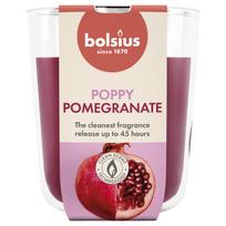 Žvakė, aromatinė Bolsius Poppy Pomegranate, 45 h, Raudona sp./Rožinė sp.