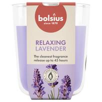 Žvakė, aromatinė Bolsius Relaxing Lavender, 45 h, Violetinė sp.
