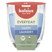Žvakė, aromatinė Bolsius Happy Laundry, 21 h, Mėlyna sp./Žydra sp.