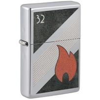 Žiebtuvėlis Zippo 48623 Zippo 32 Flame Design, sidabro sp.