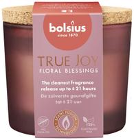 Žvakė, aromatinė Bolsius TRUE JOY Floral Blessings, 21 h, rožinė sp.