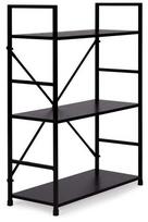 Pastatoma lentyna ModernHome Loft 3 CWJ602480LG, juoda sp., 80 cm x 23.5 cm x 59.5 cm