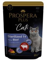 Šlapias kačių maistas Prospera Plus Cat Pouch, jautiena/moliūgas, 0.085 kg