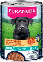 Šlapias šunų maistas Eukanuba, kalakutiena/morkos, 0.4 kg