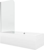 Vonia su sienele, laisvai pastatoma Mexen Cube, 80 cm x 170 cm x 39 cm, stačiakampis, balta sp.