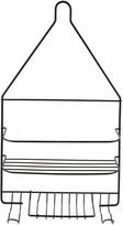 Dušo lentynėlė Mondex Carl, 10 cm x 45 cm x 25 cm, juoda sp.