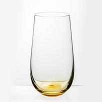 Stiklinių komplektas Domoletti, stiklas, 0.530 l, 6 vnt., gintarinė geltona sp.