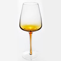 Vyno taurių komplektas Domoletti, stiklas, 0.380 l, 6 vnt., gintarinė geltona sp.