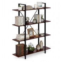Pastatoma lentyna ModernHome Industrial, ruda sp./juoda sp., 140 cm x 105 cm x 27.5 cm