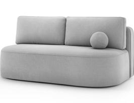 Sofa-lova Lilana Poco 03, šviesiai pilka sp., 193 x 96 cm x 93 cm