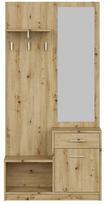Prieškambario spinta Pergo, artisan oak, 90 cm x 30 cm x 184 cm
