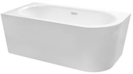 Vonia, laisvai pastatoma Besco Avita A-line, 75 cm x 170 cm x 59.5 cm, asimetrinė, balta sp.