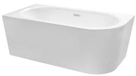 Vonia, laisvai pastatoma Besco Avita A-line, 75 cm x 170 cm x 59.5 cm, asimetrinė, balta sp.