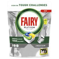 Indaplovių kapsulės Fairy Platinum Lemon, 45 vnt.