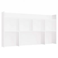 Pastatoma lentyna M-MP-R-NDST-130-BIA, balta sp., 70 cm x 18 cm x 128 cm