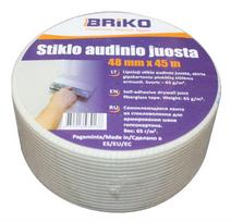 Stiklo pluošto juosta Briko Self adhesive mesh tape, stiklo pluoštas, 45 m x 48 mm