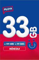 Pildyk pakuotė 33GB