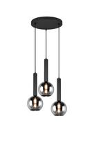 Šviestuvas kabinamas Trio Clayton 310390332, E27, 3 x 28 W, juoda sp.
