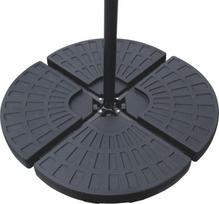 Lauko skėčio pagrindas Domoletti Set of 4, 63 cm, juoda sp.