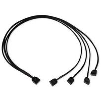 Perėjimas Alphacool Y-Splitter aRGB 3-Pin to 4x 3-pin, 0.035 g, 60 cm, juoda sp.