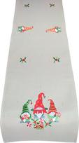Kalėdinis stalo takelis stačiakampė Gnomes, raudona sp./smėlio sp./žalia sp., 60 x 120 cm