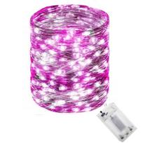 Lempučių girlianda MicroLED "Smart", 9.9 m, šalta balta / rožinė sp., 100 LED