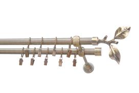 Karnizo komplektas Karpol Eliza Twig, 400 cm, Ø 16 mm, antikinio aukso