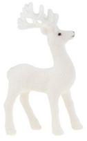 Kalėdinė dekoracija, „Elnias“ TG56927-1, 11 cm, balta sp.