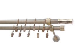 Karnizo komplektas Karpol Olimp Walec, 300 cm, Ø 19 mm, antikinio aukso