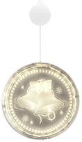 Kalėdinė dekoracija Bells su LED apšvietimu, 16 cm, 16 cm, skaidri sp./balta sp.