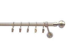 Karnizo komplektas Karpol Eliza Knob, 180 cm, Ø 16 mm, antikinio aukso