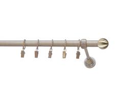 Karnizo komplektas Karpol Eliza Ball, 250 cm, Ø 16 mm, antikinio aukso