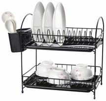 Indų džiovykla Rosberg 55R53000EB, 34 cm x 23 cm x 35.5 cm, plastikas/metalas, juoda sp.