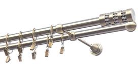 Karnizo komplektas Olimp Cylinder Crystal, 150 cm, Ø 19 mm, antikinio aukso