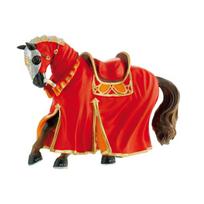 Žaislinė figūrėlė, arklys Bullyland Tournament Horse, 14.5 cm, raudona sp.